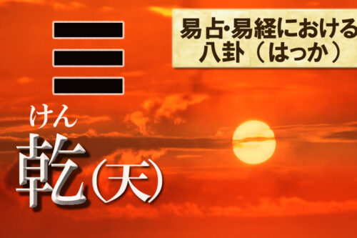 易占、易経における八卦、乾