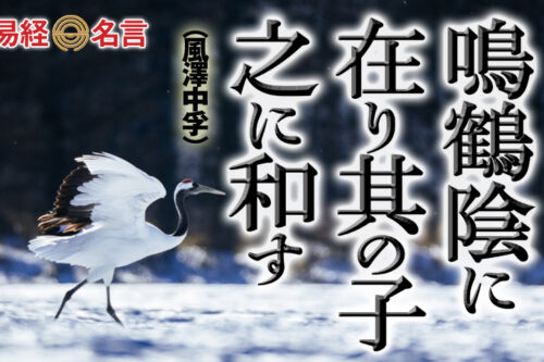 鳴鶴陰に在り風澤中孚