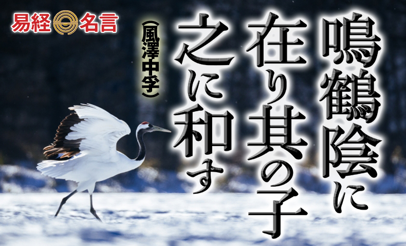 鳴鶴陰に在り風澤中孚