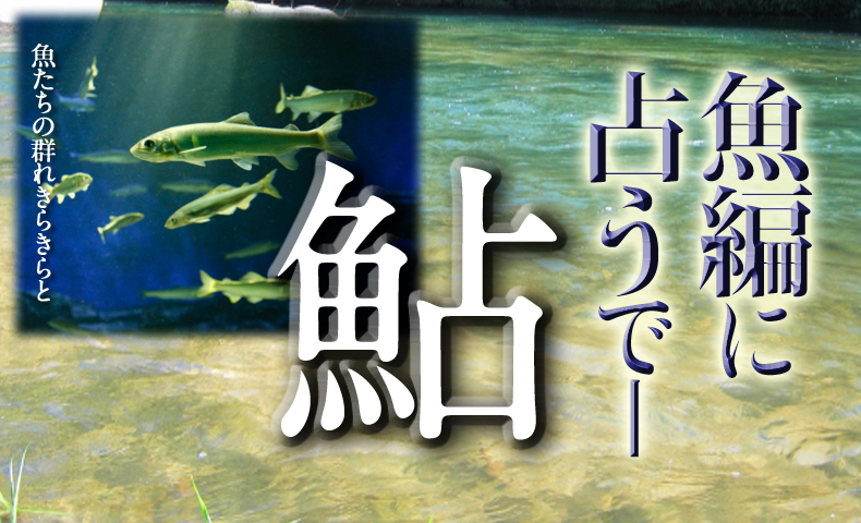 魚へんに占うで鮎